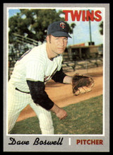 1970 Topps #325 Dave Boswell NM Near Mint 1970 Topps #325 Dave Boswell NM Near Mint
