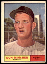 1961 Topps #336 Don Mincher Very Good ID: 197833 1961 Topps #336 Don Mincher Very Good ID: 197833