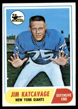 1968 Topps #187 Jim Katcavage Very Good  ID: 143174