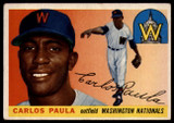 1955 Topps #97 Carlos Paula EX RC Rookie ID: 56823