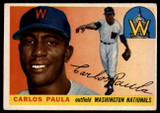 1955 Topps #97 Carlos Paula EX RC Rookie ID: 56828