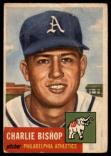 1953 Topps #186 Charlie Bishop P RC Rookie