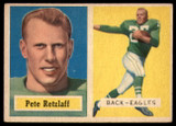 1957 Topps #2 Pete Retzlaff VG RC Rookie 1957 Topps #2 Pete Retzlaff VG RC Rookie