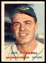 1957 Topps #156 Gus Triandos UER EX++ ID: 60751 1957 Topps #156 Gus Triandos UER EX++ ID: 60751
