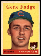 1958 Topps #449 Gene Fodge EX++ RC Rookie