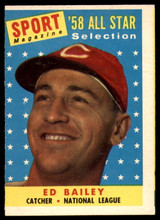 1958 Topps #490 Ed Bailey AS VG/EX ID: 65113