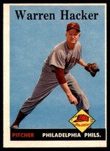 1958 Topps #251 Warren Hacker EX++ ID: 63835 1958 Topps #251 Warren Hacker EX++ ID: 63835