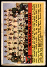 1956 Topps #40 Eagles Team VG ID: 72050