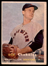 1957 Topps #261 Bob Chakales EX++ ID: 61585