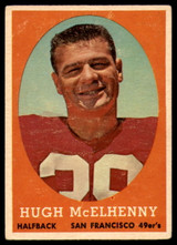 1958 Topps #122 Hugh McElhenny VG  ID: 81611