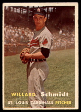 1957 Topps #206 Willard Schmidt EX++ ID: 61161