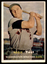 1957 Topps #177 Eddie Yost EX++ ID: 60921