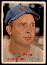 1957 Topps #186 Jim King EX ID: 61002