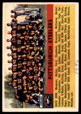 1956 Topps #63 Steelers Team VG ID: 79363