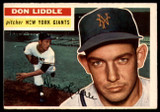 1956 Topps #325 Don Liddle VG ID: 59681