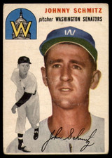 1954 Topps #33 Johnny Schmitz VG ID: 79654 1954 Topps #33 Johnny Schmitz VG ID: 79654