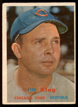 1957 Topps #186 Jim King EX ID: 61008 1957 Topps #186 Jim King EX ID: 61008