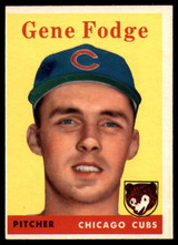 1958 Topps #449 Gene Fodge EX RC Rookie ID: 64855