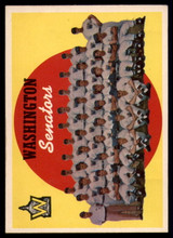 1959 Topps #397 Senators Checklist 430-495 EX Marked