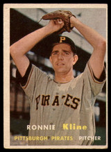 1957 Topps #256 Ron Kline EX ID: 61540 1957 Topps #256 Ron Kline EX ID: 61540