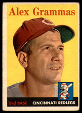 1958 Topps #254 Alex Grammas UER EX ID: 63863