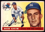 1955 Topps #80 Bob Grim VG RC Rookie ID: 56696