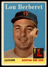 1958 Topps #383 Lou Berberet EX 1958 Topps #383 Lou Berberet EX