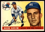 1955 Topps #80 Bob Grim VG RC Rookie ID: 56701