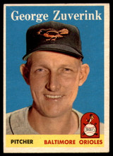 1958 Topps #6 George Zuverink VG ID: 77695 1958 Topps #6 George Zuverink VG ID: 77695