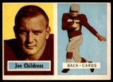 1957 Topps #100 Joe Childress DP EX RC Rookie ID: 72582