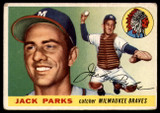 1955 Topps #23 Jack Parks UER VG RC Rookie ID: 77450