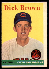 1958 Topps #456 Dick Brown EX RC Rookie ID: 64909