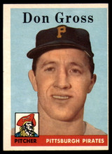 1958 Topps #172 Don Gross EX 1958 Topps #172 Don Gross EX