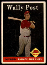 1958 Topps #387 Wally Post EX ID: 64411 1958 Topps #387 Wally Post EX ID: 64411