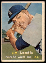 1957 Topps #375 Jim Landis EX RC Rookie ID: 62120