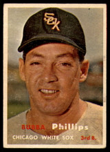 1957 Topps #395 Bubba Phillips EX Excellent 
