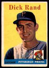 1958 Topps #218 Dick Rand EX RC Rookie ID: 63670 1958 Topps #218 Dick Rand EX RC Rookie ID: 63670