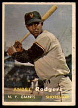 1957 Topps #377 Andre Rodgers EX RC Rookie ID: 62136 1957 Topps #377 Andre Rodgers EX RC Rookie ID: 62136