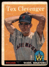 1958 Topps #31 Tex Clevenger VG/EX RC Rookie 1958 Topps #31 Tex Clevenger VG/EX RC Rookie