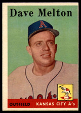 1958 Topps #391 Dave Melton EX RC Rookie ID: 64446