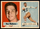 1957 Topps #63 Ray Mathews NM ID: 84415 1957 Topps #63 Ray Mathews NM ID: 84415