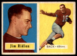 1957 Topps #139 Jim Ridlon DP EX RC Rookie