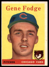 1958 Topps #449 Gene Fodge EX RC Rookie ID: 52442