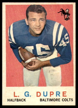 1959 Topps #163 L.G. Dupre UER NM+  ID: 95453