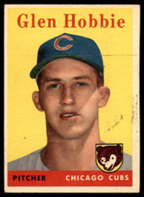 1958 Topps #467 Glen Hobbie EX RC Rookie ID: 64989 1958 Topps #467 Glen Hobbie EX RC Rookie ID: 64989