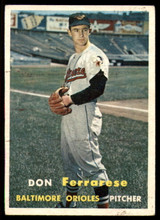 1957 Topps #146 Don Ferrarese EX ID: 60651