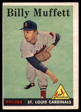 1958 Topps #143 Billy Muffett UER EX RC Rookie ID: 63214 1958 Topps #143 Billy Muffett UER EX RC Rookie ID: 63214