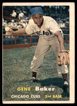 1957 Topps #176 Gene Baker Chicago Cubs EX ID: 60911