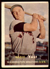 1957 Topps #177 Eddie Yost EX