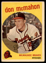 1959 Topps #3 Don McMahon EX++ ID: 65408 1959 Topps #3 Don McMahon EX++ ID: 65408